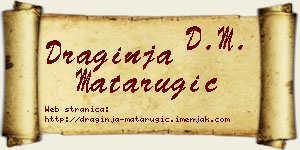 Draginja Matarugić vizit kartica
